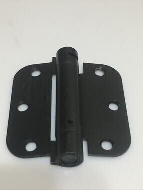 Self‑Closing Door Hinge 3.5” x 3.5” Oil Rubbed Bronze Single Piece Hardware